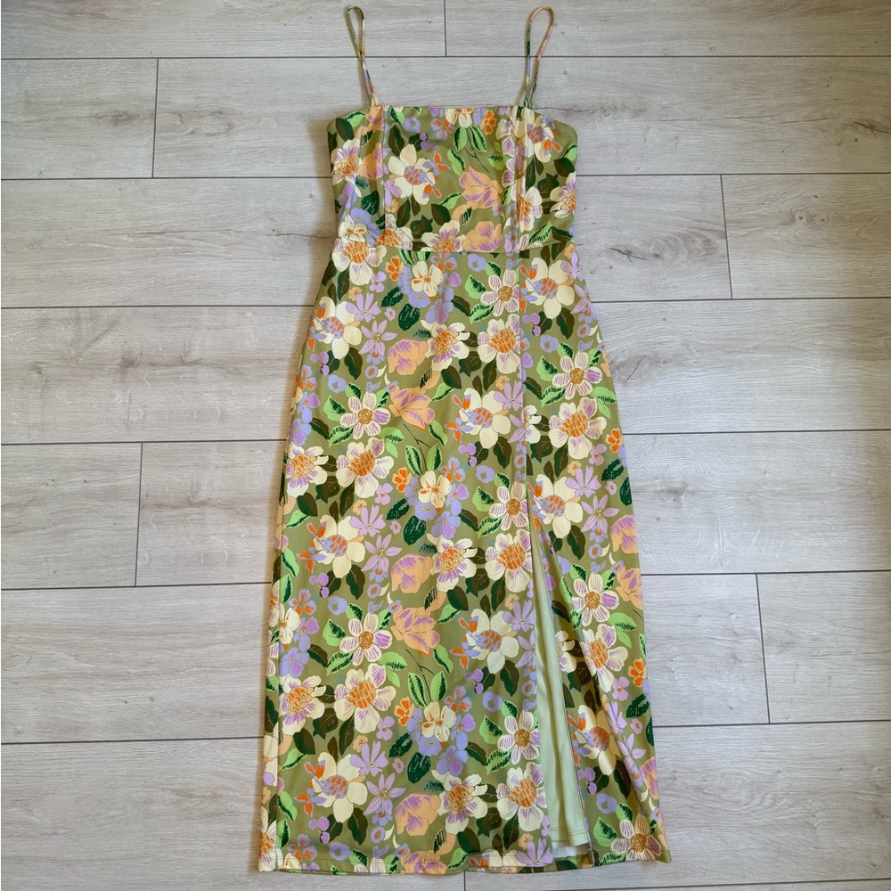 Alexia Admor Floral Multicolor Midi Dress